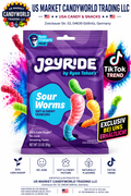 Joyride Low Sugar Sour Worm Crawlers Süßigkeiten 3,5 oz (99g) - (USA) - "Exklusiv bei uns" – Florida Candy