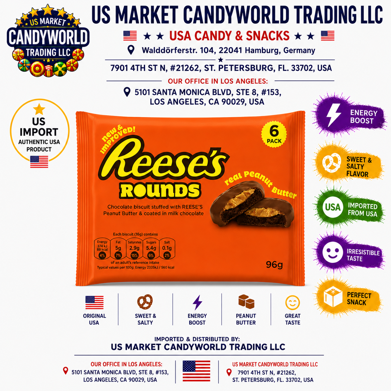 Reese’s Rounds 3,38oz 96g – Florida Candy